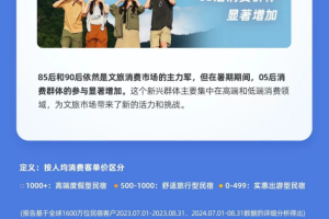 旅悦2024暑假文旅消费观察：高端产品需求持续增长